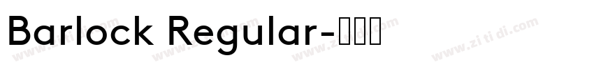 Barlock Regular字体转换